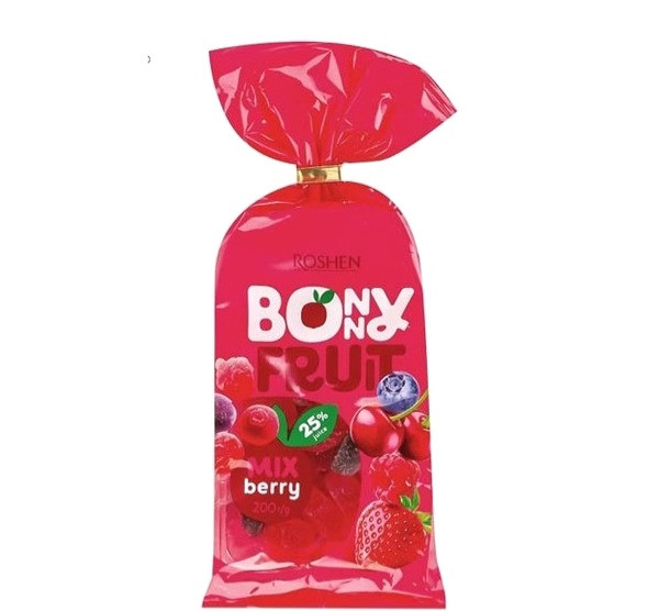 پاستیل کادویی بونی فروت میکس توت روشن200gr