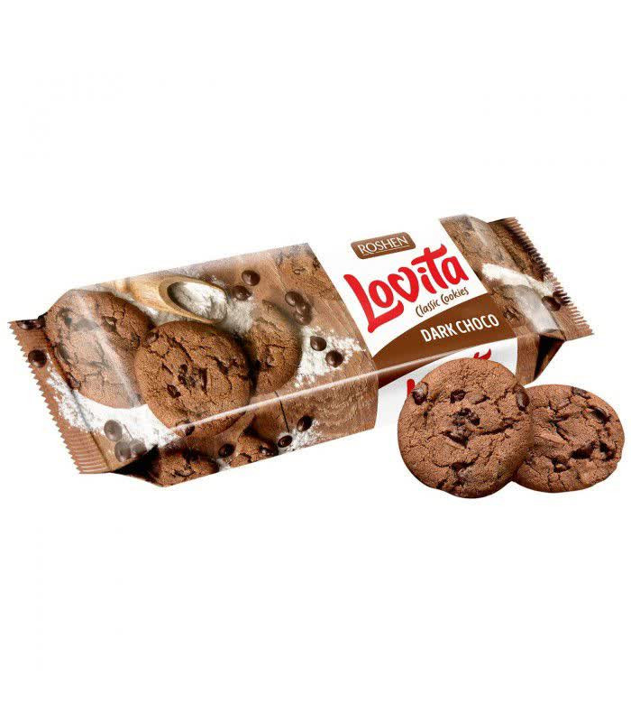 کوکی لاویتا روشن با مغز شکلات تلخ(۱۵۰گرم)
