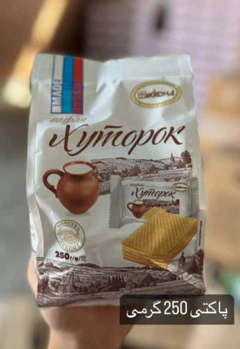 ویفر ساده روسی شیری زیموپوک پاکتی آکوند( 250gr)