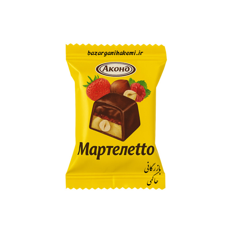 شکلات دسری روسی با مغزفندق و توتفرنگی اکوند 1kg