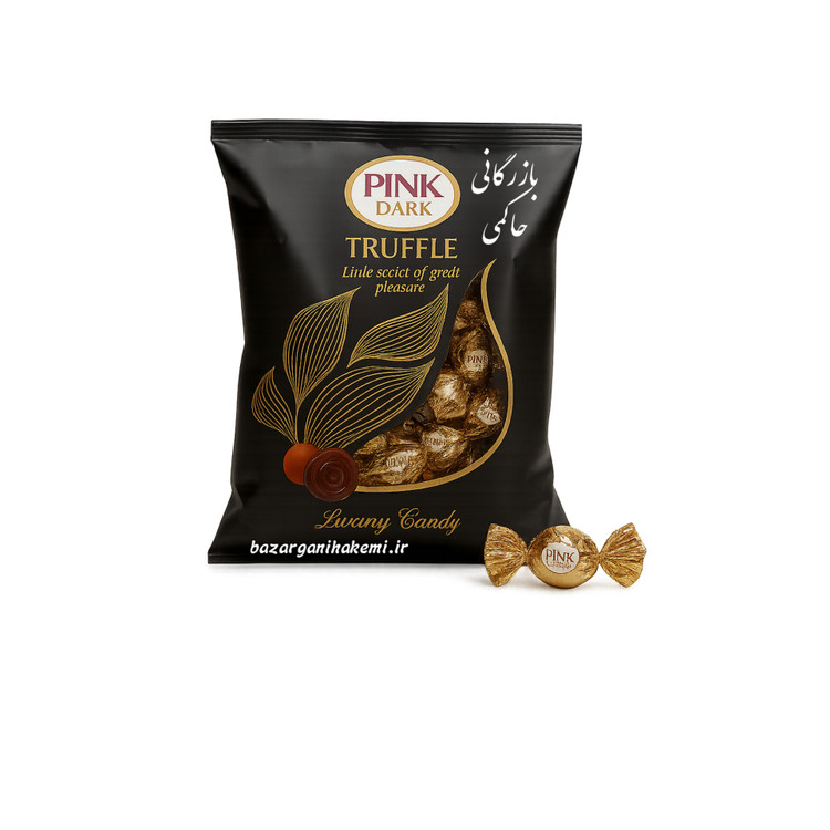شکلات پینک تلخ (پینک دارک) Pink Dark Truffle(طلایی) 500گرمی