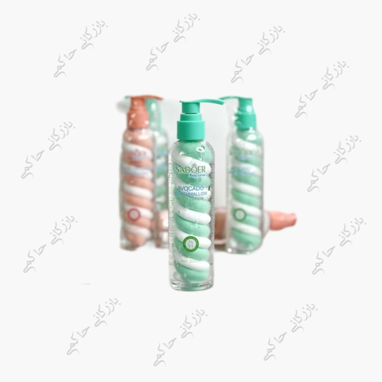 لوسیون بدن مارشمالو (واردات قانونی جلفا) رایحه آووکادو - مرطوبکننده عمیق نرمکننده و روشنکننده پوست خشک با رایحه دلپذیر