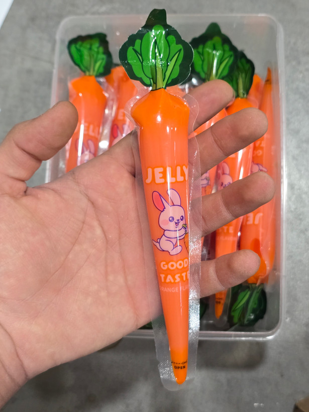 ژله هویجی چینی carrot(ژله پاستیلی طرح هویج)