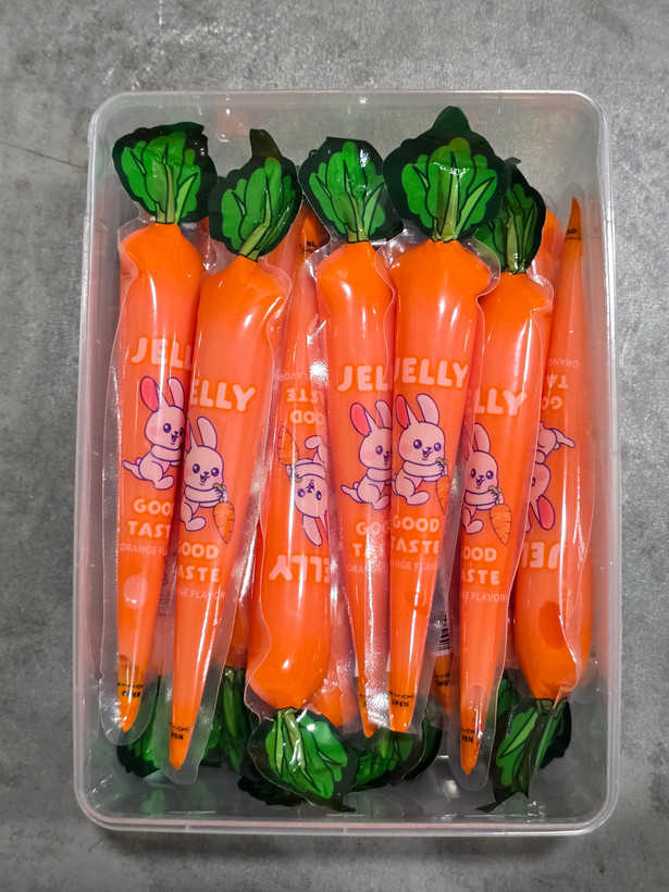 ژله هویجی چینی carrot(ژله پاستیلی طرح هویج)